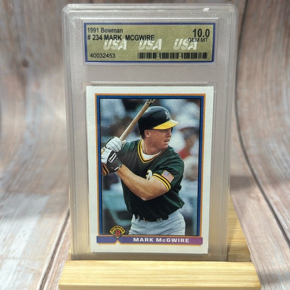 1991 Bowman #234 Mark McGwire USA 10.0 Gem MT Item #ME567 - Picture 1 of 3